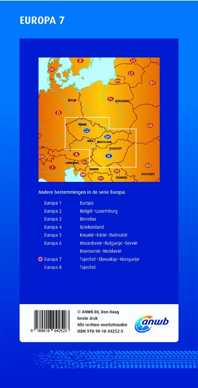 Achterkant van Tsjechië-Slowakije-Hongarije