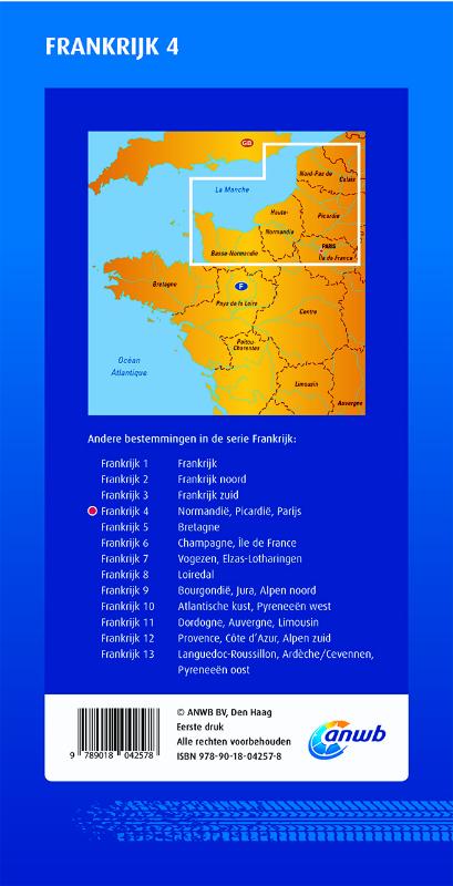 Achterkant van Frankrijk 4 Normandie,Picardië,Parijs