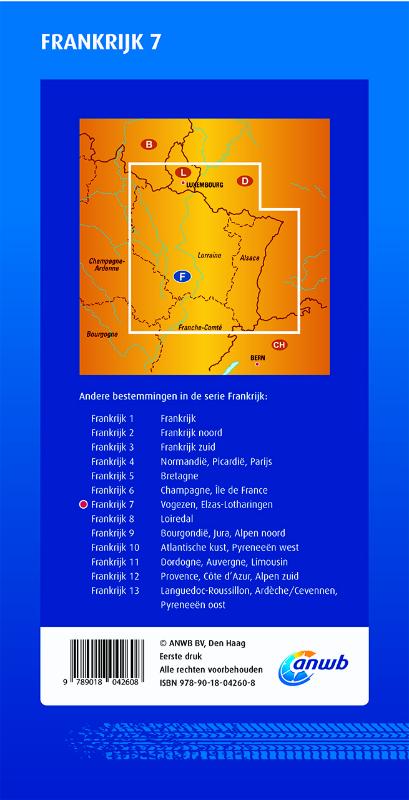 Achterkant van Frankrijk 7. Vogezen,Elzas-Lotharingen