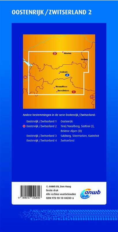 Achterkant van Oostenrijk/Zwitserland 2. Tirol/Vorarlberg,Südtirol(I),Beierse Alphen(D)