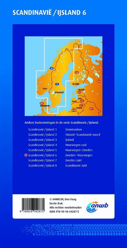 Achterkant van Scandinavië/IJsland 6 Zweden/Noorwegen