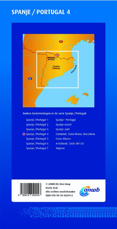 Achterkant van Spanje/Portugal 4 Catalonië, Costa Brava, Barcelona