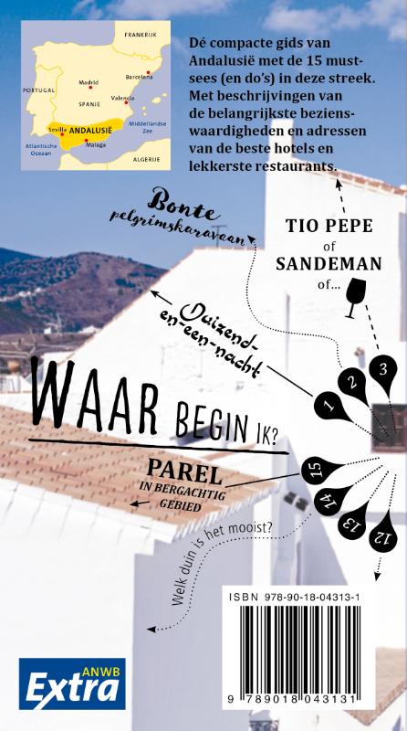 Achterkant van Andalusië
