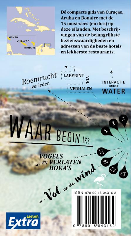 Achterkant van Curacao, Aruba en Bonaire