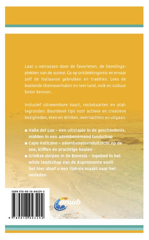 Achterkant van Ontdek Calabrië