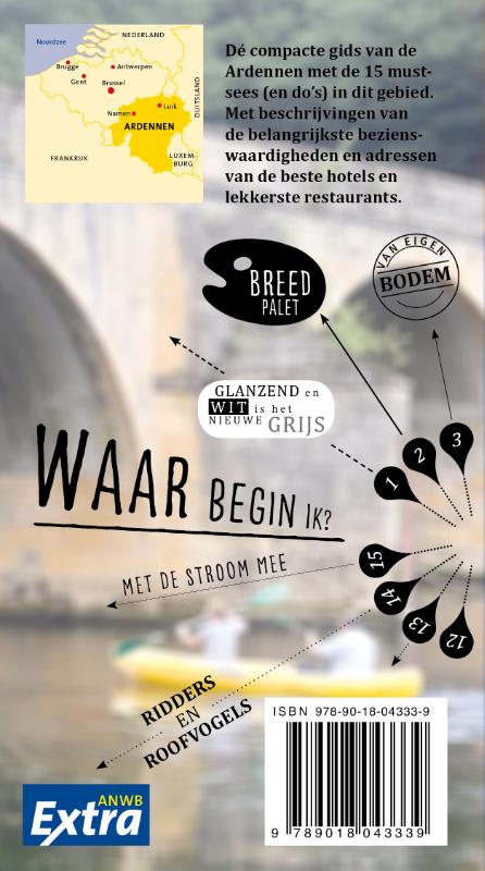 Achterkant van Ardennen