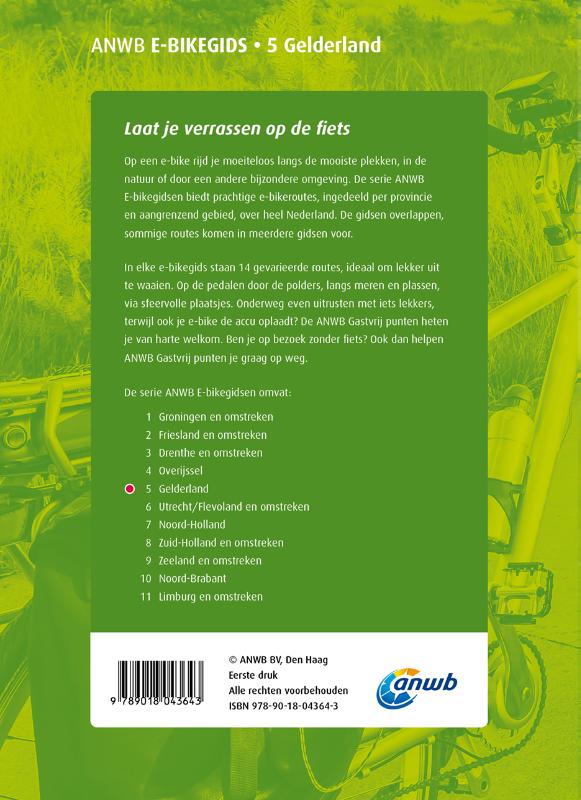 Achterkant van E-Bikegids 5. Gelderland