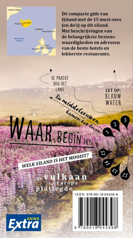 Achterkant van Ijsland
