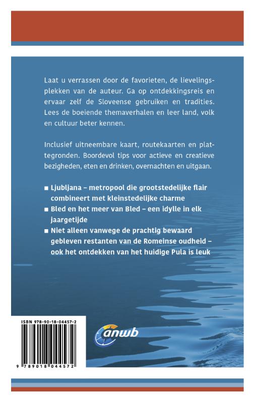 Achterkant van Ontdek Slovenië & Istrië