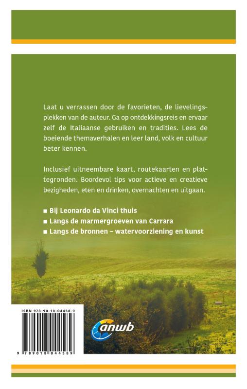 Achterkant van Ontdek Toscane