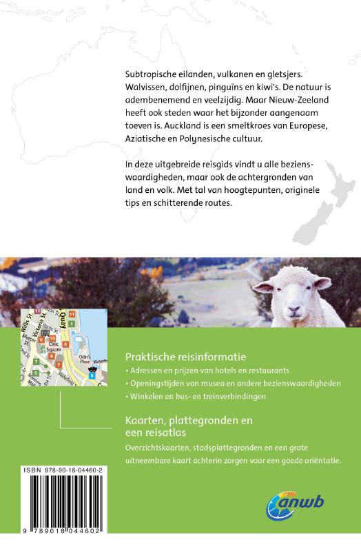 Achterkant van Nieuw Zeeland