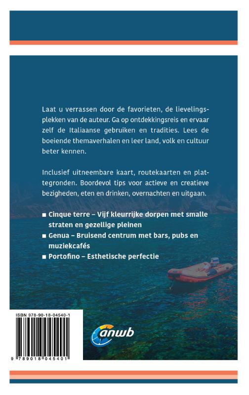 Achterkant van Ontdek Ligurië