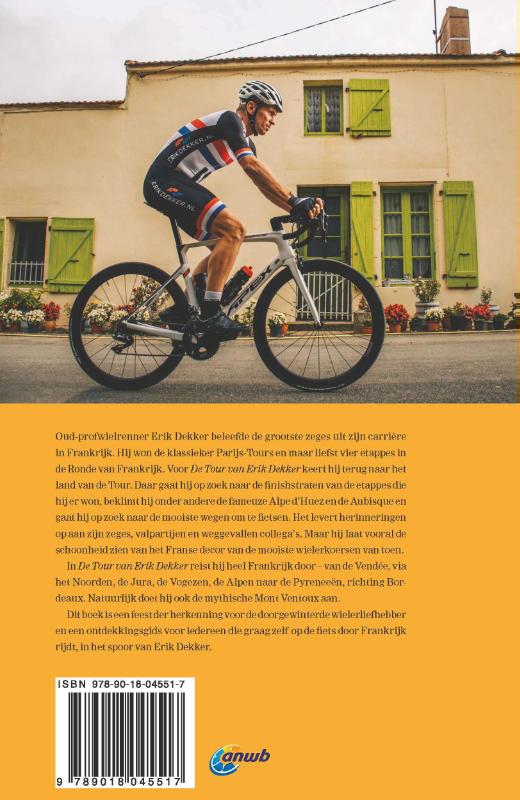Achterkant van De Tour van Erik Dekker