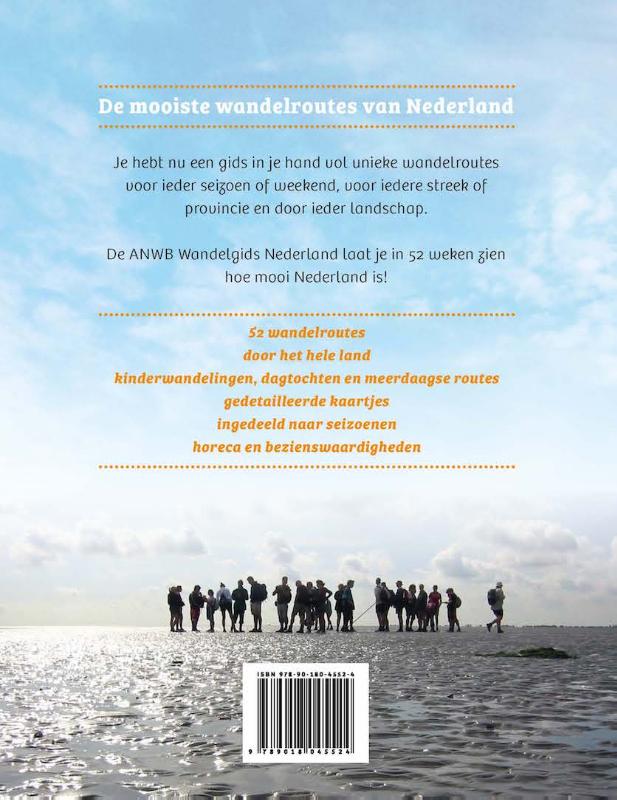 Achterkant van Wandelgids Nederland