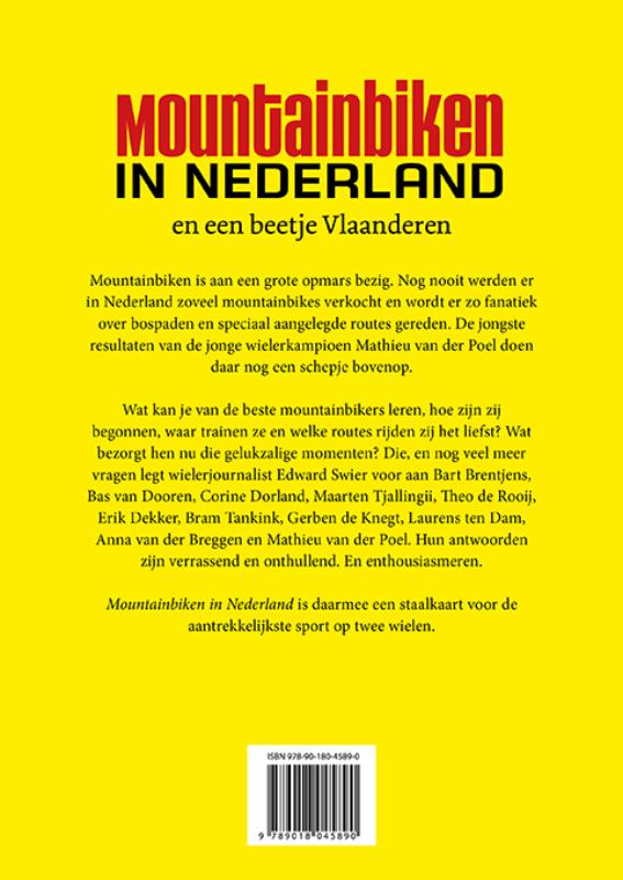Achterkant van Mountainbiken in Nederland