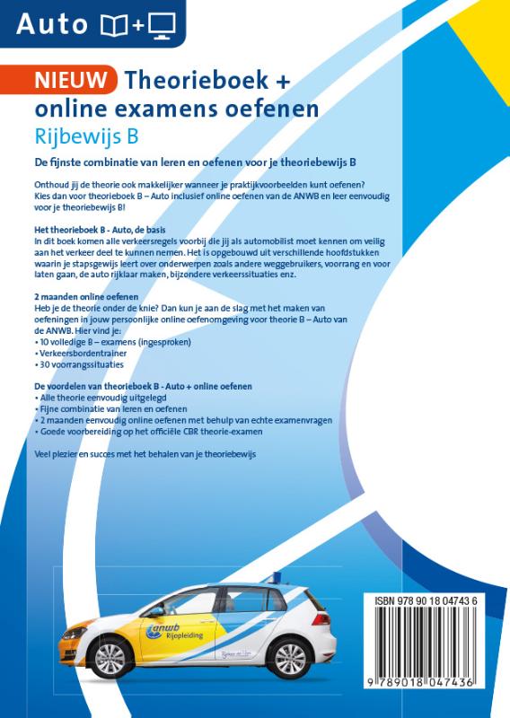 Achterkant van Theorieboek Rijbewijs-B