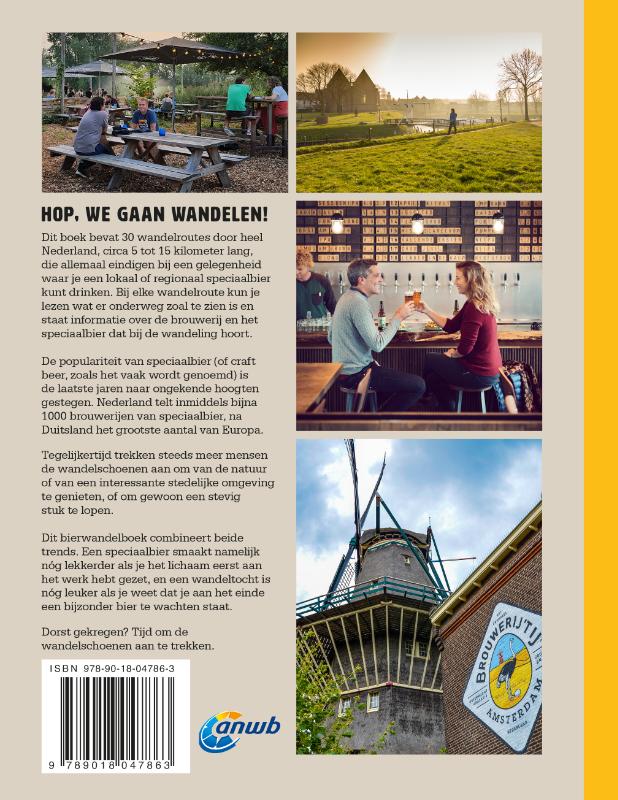 Achterkant van Het grote Nederlandse Bierwandelboek