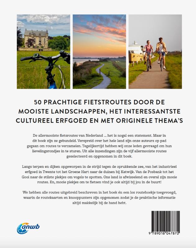 Achterkant van De allermooiste fietsroutes van Nederland