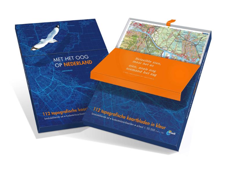 Achterkant van 112 Topografische kaartbladen 1:50.000