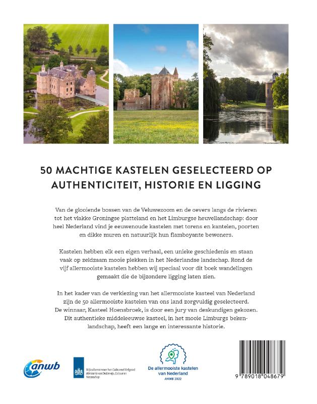 Achterkant van De allermooiste kastelen van Nederland