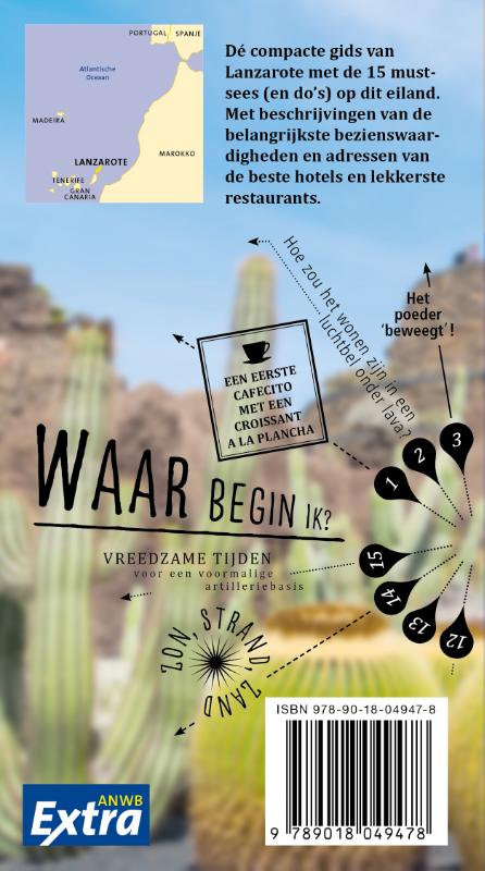 Achterkant van Lanzarote