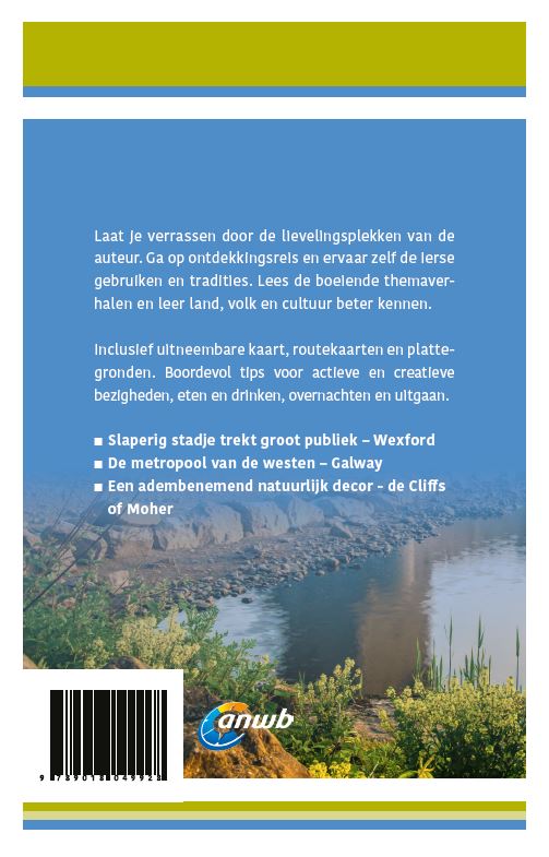 Achterkant van Ontdek Ierland