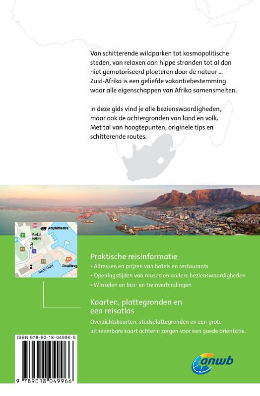 Achterkant van Zuid-Afrika