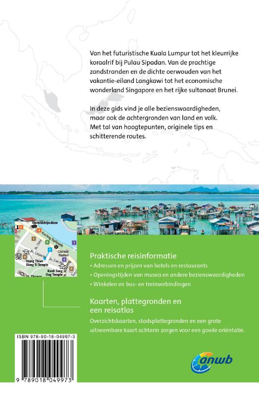 Achterkant van Maleisië Singapore