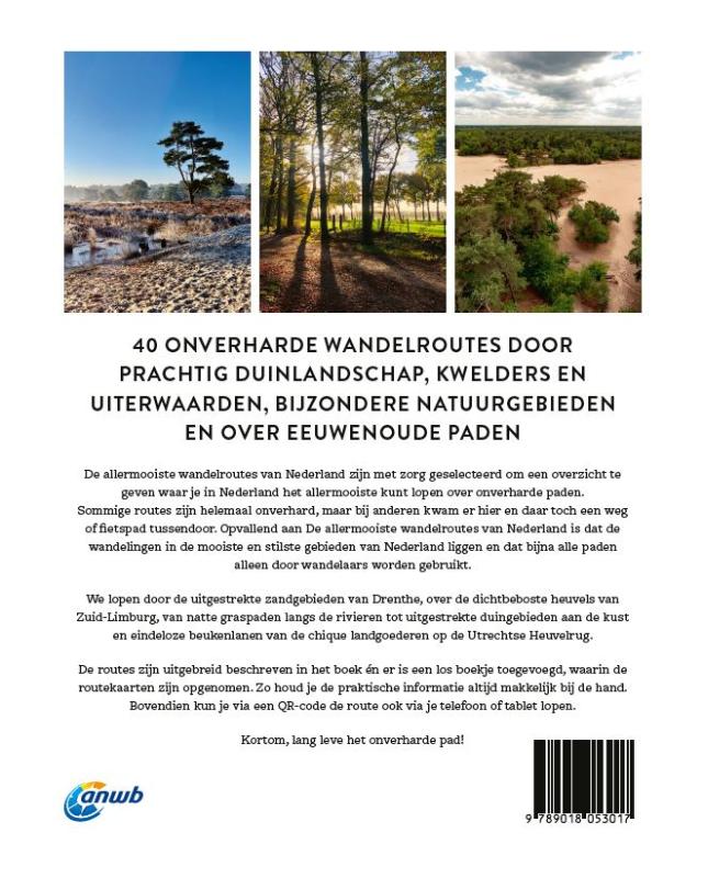 Achterkant van De allermooiste wandelroutes van Nederland
