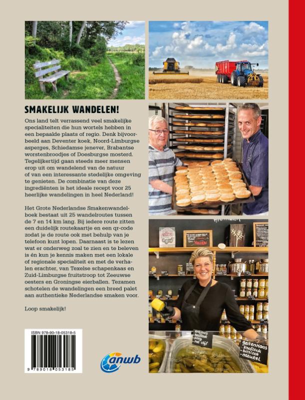 Achterkant van Het grote Nederlandse smakenwandelboek