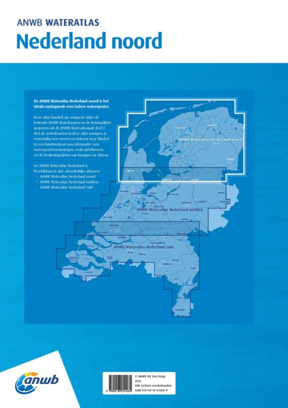 Achterkant van Wateratlas Nederland Noord