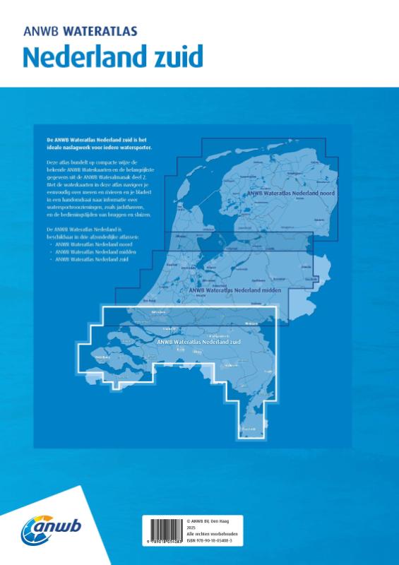 Achterkant van Wateratlas Nederland Zuid