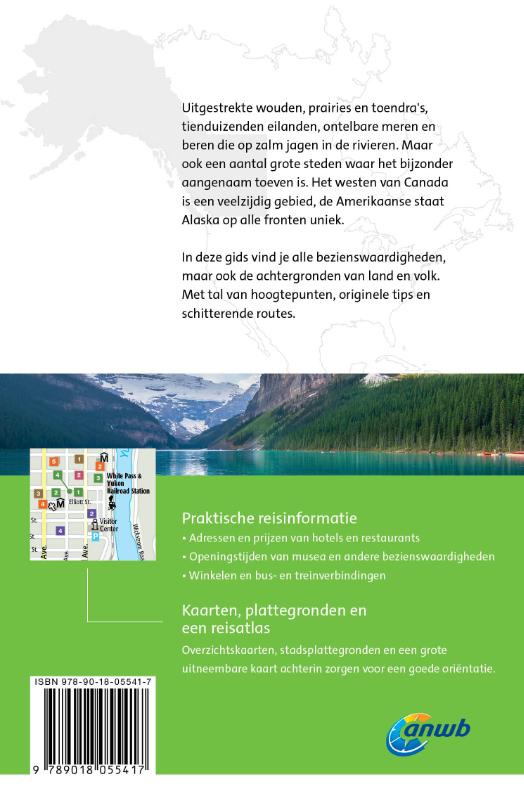 Achterkant van Canada west & Alaska