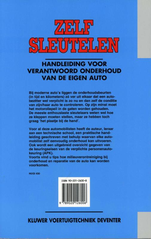 Achterkant van Zelf sleutelen