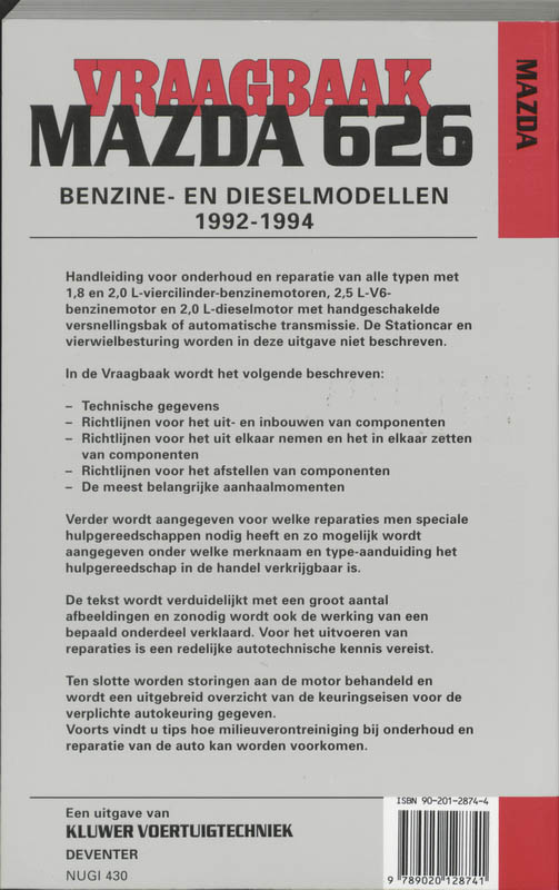 Achterkant van Benzine diesel 92-94