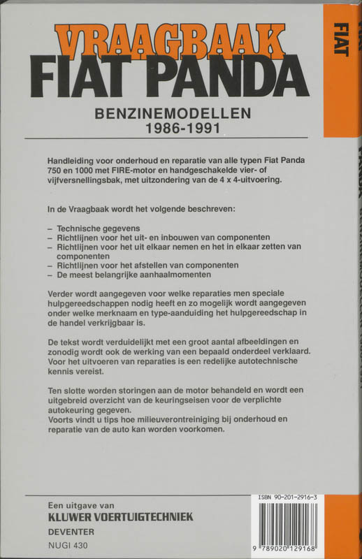 Achterkant van 1986-1991