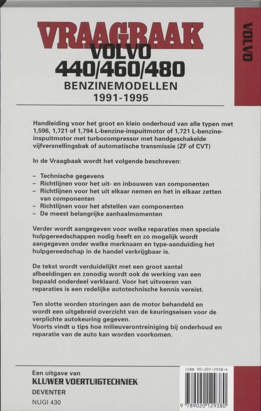 Achterkant van Benzinemodellen