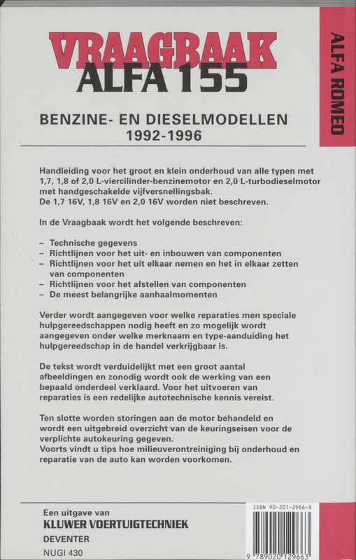 Achterkant van 1992-1996