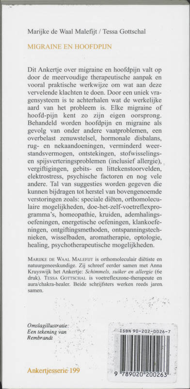 Achterkant van Migraine en hoofdpijn