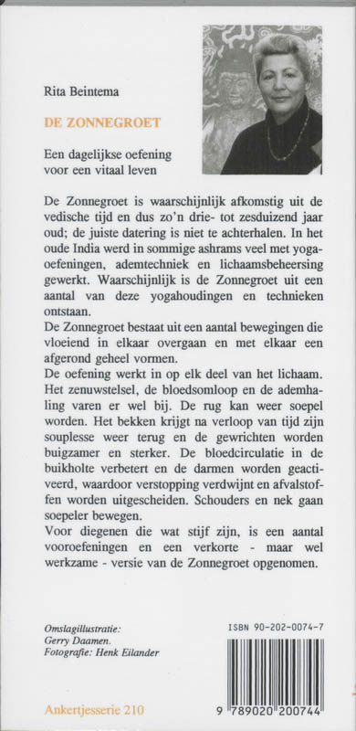 Achterkant van De zonnegroet