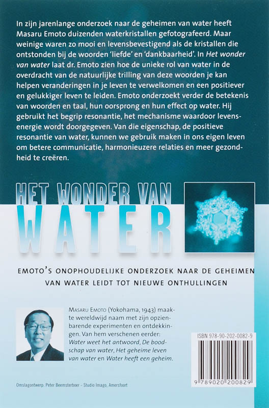 Achterkant van Het wonder van water