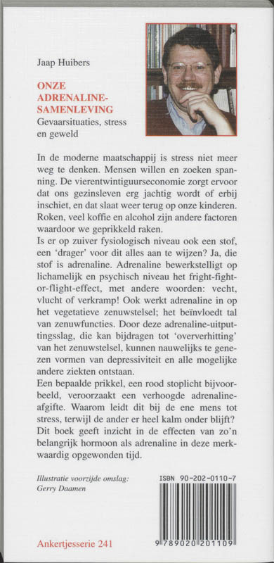 Achterkant van Onze adrenalinesamenleving