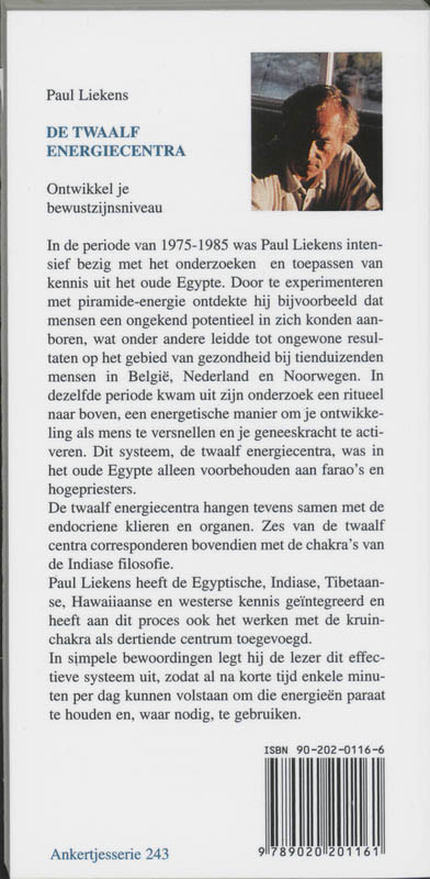 Achterkant van De twaalf energiecentra