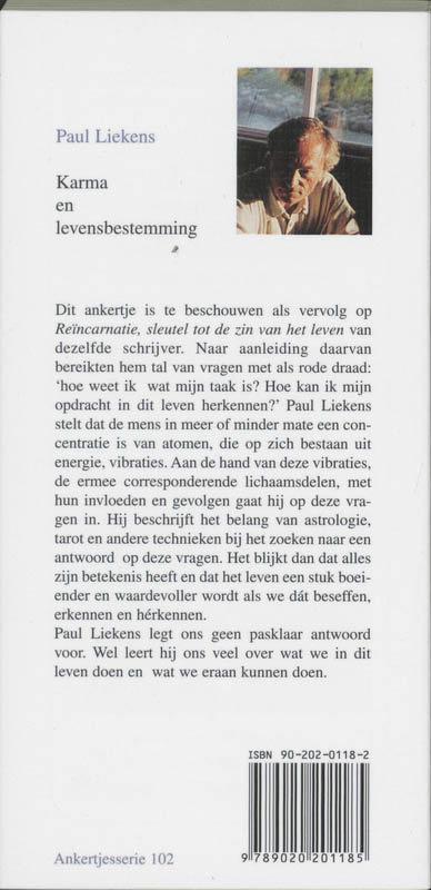 Achterkant van Karma en levensbestemming
