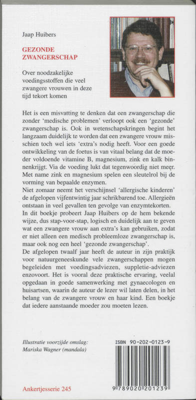 Achterkant van Gezonde zwangerschap