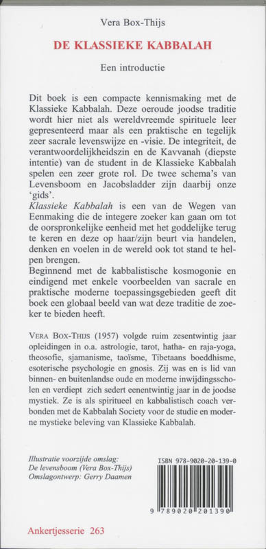 Achterkant van De Klassieke Kabbalah