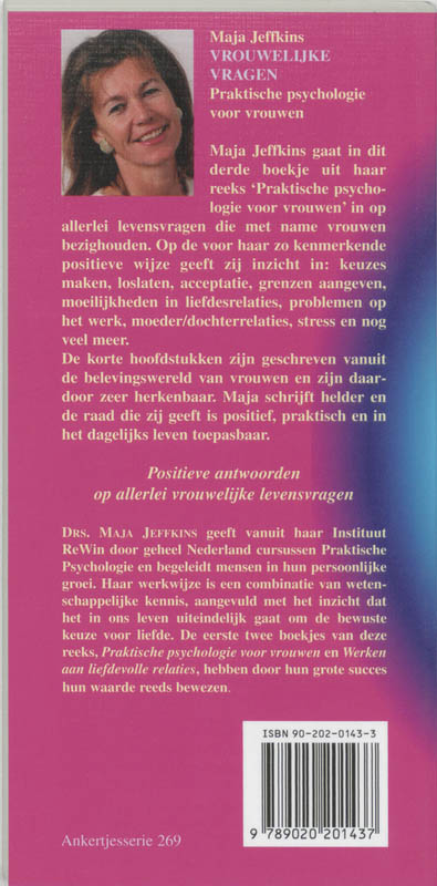 Achterkant van Vrouwelijke vragen