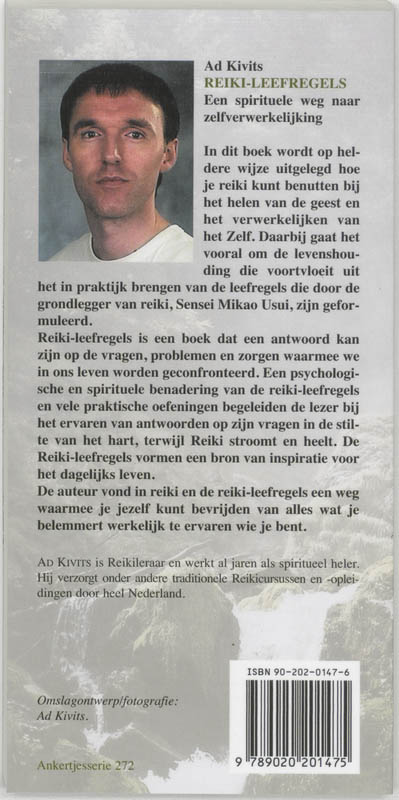 Achterkant van Reiki-leefregels