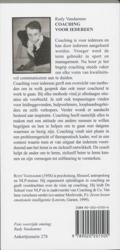 Achterkant van Coaching voor iedereen