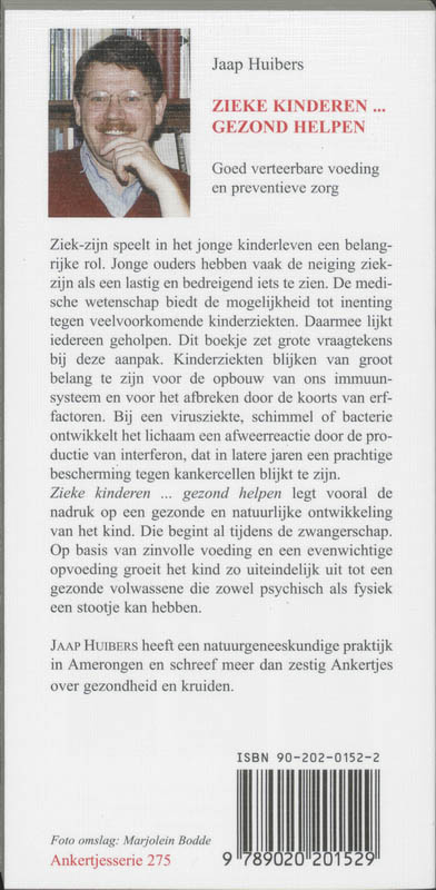 Achterkant van Zieke kinderen ... gezond helpen